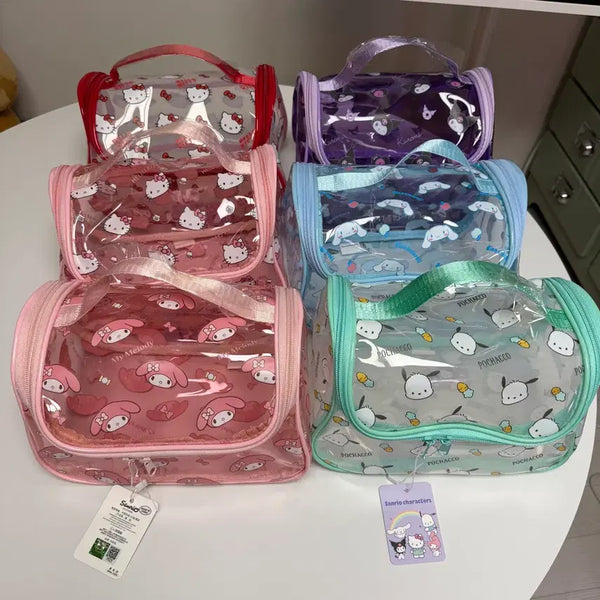 [BUNJANG] Sanrio Transparent Waterproof Pouch (Hello Kitty, My Melody, Pochacco, Cinnamoroll, Kuromi) / (새상품) 산리오 투명 방수 파우치 / 헬로키티,마이멜로디,포차코,시나모롤,쿠로미