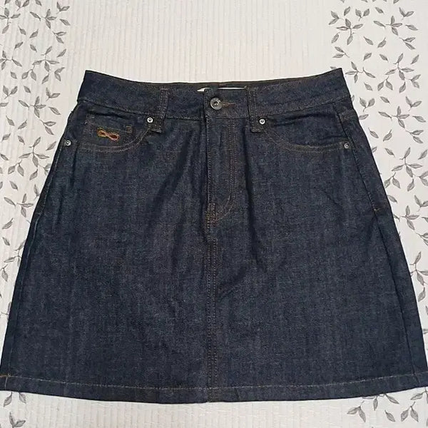 [BUNJANG] Plac Denim Skirt / 플랙 데님스커트 27인치 기장40