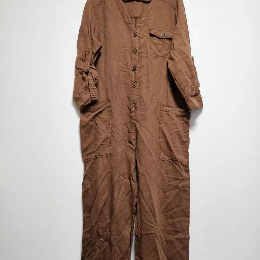 [BUNJANG] Zara Linen Blend Jumpsuit / 자라 린넨혼방 점프수트
