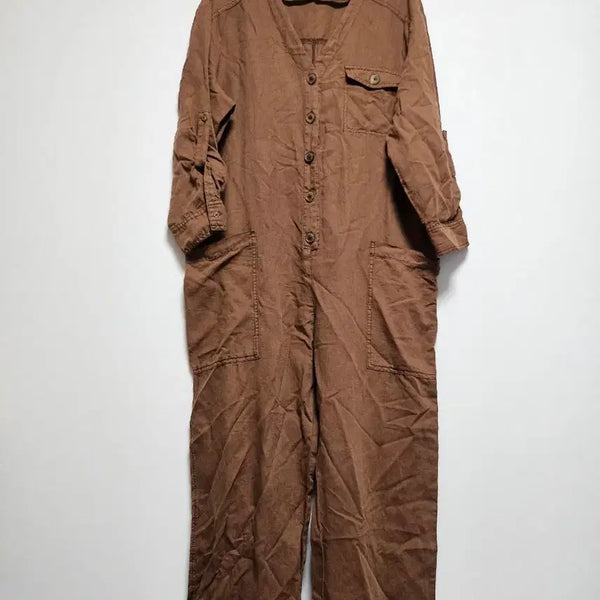 [BUNJANG] Zara Linen Blend Jumpsuit / 자라 린넨혼방 점프수트