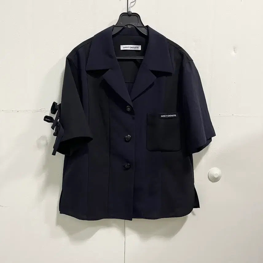 [BUNJANG] Lucky Chouette 22SS Short Sleeve Jacket / 22ss 럭키슈에뜨 반팔 자켓 36