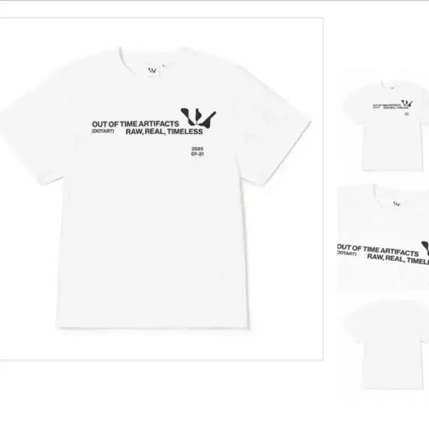 [BUNJANG] WOODZ Artifacts Logo T-Shirt White M / woodz 우즈 아티팩츠 슬로건 로고 티셔츠 화이트 M사이즈 원가양도