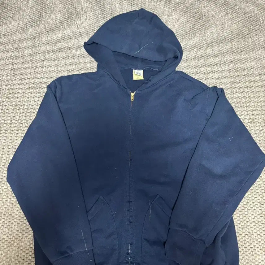 [BUNJANG] Cahkis Standard Full Zip-Up Hoodie Navy / 4 SIZE ) 카키스 스탠다드 풀 후드집업