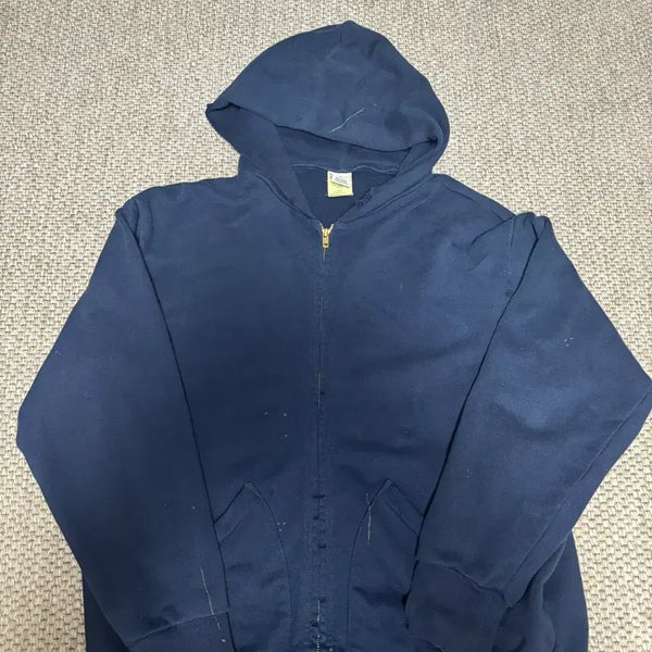 [BUNJANG] Cahkis Standard Full Zip-Up Hoodie Navy / 4 SIZE ) 카키스 스탠다드 풀 후드집업