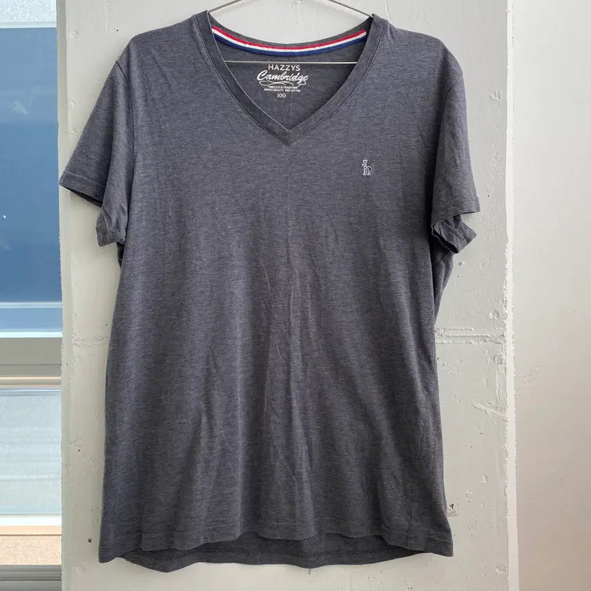 [BUNJANG] Hazzys V-Neck Short Sleeve T-Shirt / (L) 헤지스 브이넥 반팔 티셔츠