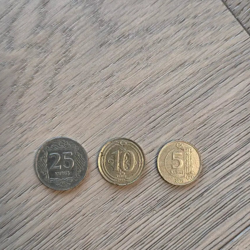 [BUNJANG] Turkey 25, 10, 5 Kurus Coin Set / 터키 주화 25 쿠루쉬 10 쿠루쉬 5 쿠루쉬
