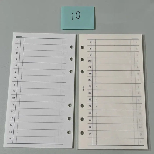 [BUNJANG] Davinci A6 6-Hole Diary Inserts - Freemasonry B / 다빈치 A6 6공 다이어리 속지 프리먼슬리B