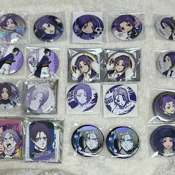 [BUNJANG] Blue Lock Mikage Reo Bundle Set 20 Can Badges / 블루록 미카게 레오 캔뱃지 20개 일괄