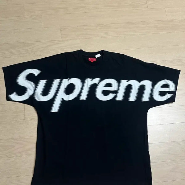 [BUNJANG] Supreme Intarsia Short Sleeve Top Black L / 슈프림 인타르시아 숏슬리브 탑 블랙 L - 25SS