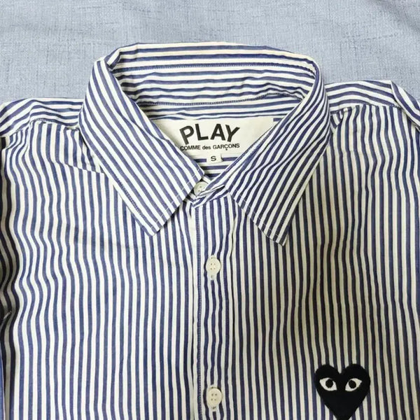 [BUNJANG] Comme des Garçons PLAY Stripe Shirt - Size S / [정품] 꼼데가르송 플레이 스트라이프 셔츠 S