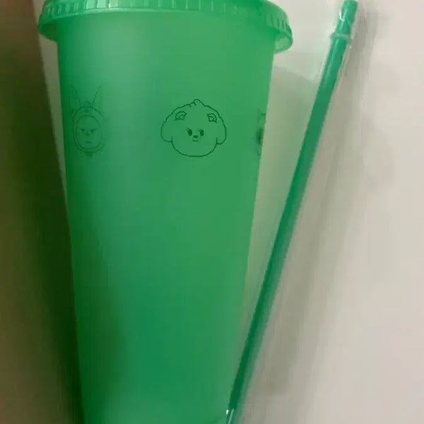 [BUNJANG] TXT (TOMORROW X TOGETHER) OLD MANSION Collaboration Reusable Cup Set / [미사용] 투바투 뿔바투 올드페리 콜라보 리유저블컵