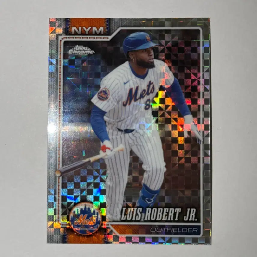 [BUNJANG] New York Mets Luis Robert Jr. Extractor Tops Chrome MLB Baseball Card / 뉴욕 메츠 루이스 로버트 주니어 엑스프렉터 탑스크롬 MLB 야구 카드
