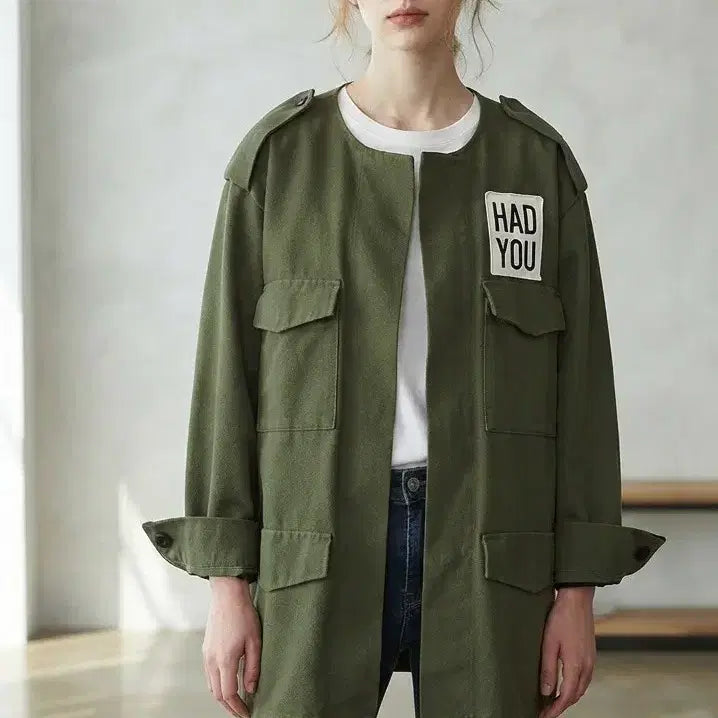 [BUNJANG] Tomboy Round Outpocket Outer Jacket / 톰보이 라운드  아웃포켓 아우터