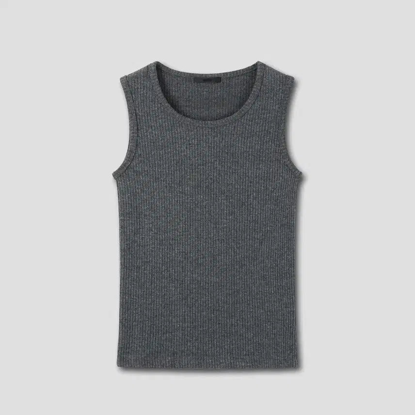 [BUNJANG] Divein Ribbed Sleeveless Top Charcoal Size 4 / 다이브인 유니폼 슬리브리스(나시) 차콜 4사이즈 새상품