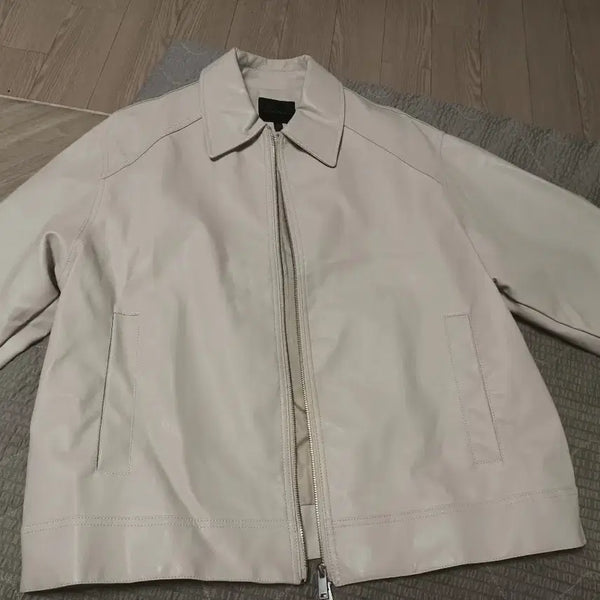 [BUNJANG] SPAO Men's Leather Jacket / 스파오 포 맨 레더 자켓