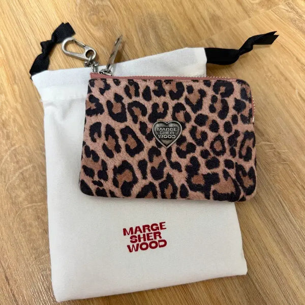 [BUNJANG] Majeshwood Leopard Card Holder / 마지셔우드 레오파드 카드지갑