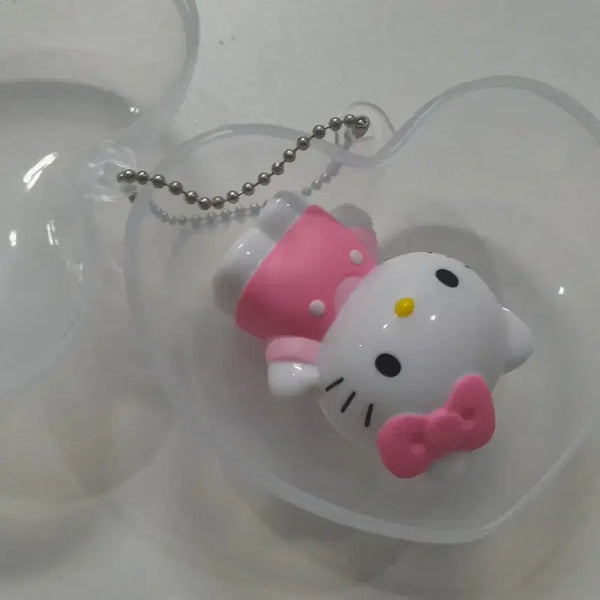 [BUNJANG] Hello Kitty Heart Case Keyring Figure / 헬로키티 하트 케이스 키링 피규어