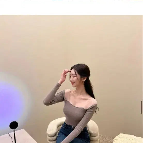 [BUNJANG] IBUVE Ballerina Tee Etoupe / [택0] 이부베 발레리나티 에토프