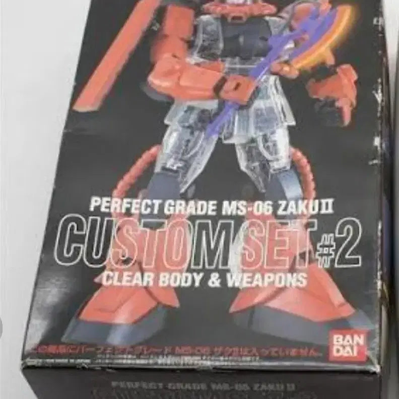 [BUNJANG] Bandai PG Custom Clear Body First Gundam & Zaku Bundle Set / pg커스텀클리어바디퍼스트건담+pg커스텀클어바디자쿠새제품일괄
