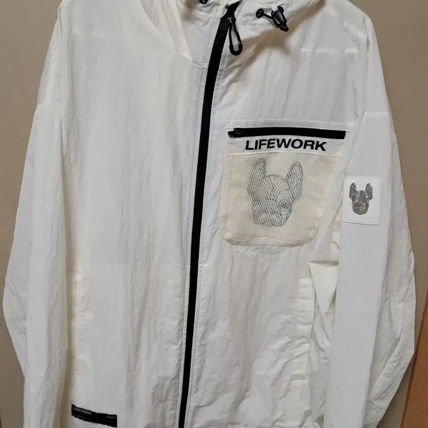 [BUNJANG] Life Work Mesh Pocket Hooded Windbreaker Jacket M / 정품 라이프워크 메쉬포켓 후드 윈드브레이커 자켓 M(95~105)
