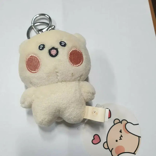 [BUNJANG] Bear & Rabbit Plush Keychain 8cm / ~10/5)곰돌찡토끼찡 인형 키링 8cm