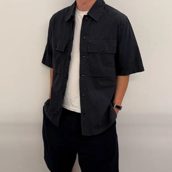 [BUNJANG] COS Ripstop Short Sleeve Shirt M / 코스 립스탑 반팔 셔츠