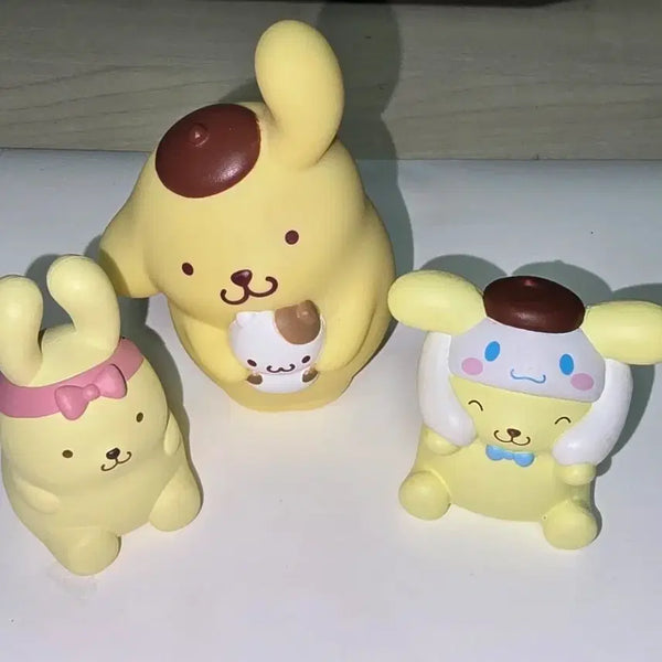 [BUNJANG] Sanrio Pompompurin Figure Set (3 Types) / 산리오 폼폼푸린 피규어 3종