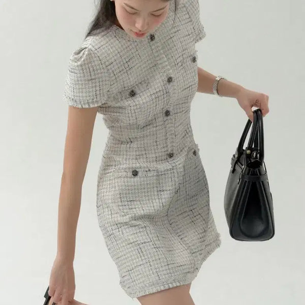 [BUNJANG] Floom Bibi Tweed Dress / (새상품) 플로움 비비 트위드 원피스 Bibi Tweed Dress