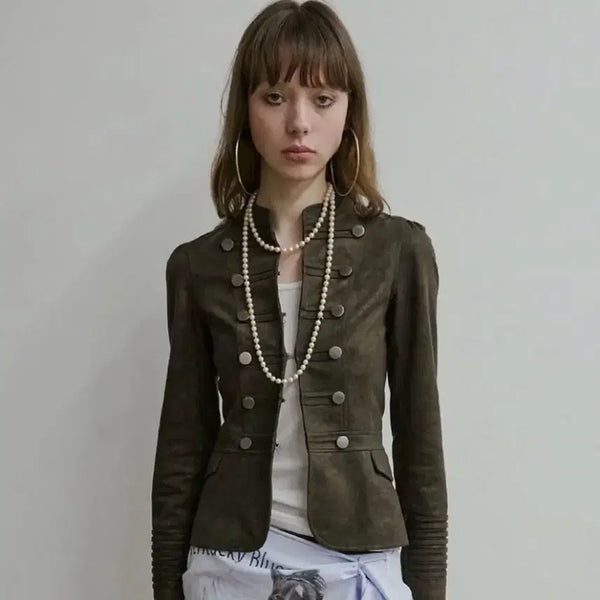 [BUNJANG] Sculptor Napoleon Jacket Khaki / Sculptor 나폴레옹 자켓 카키 새상품