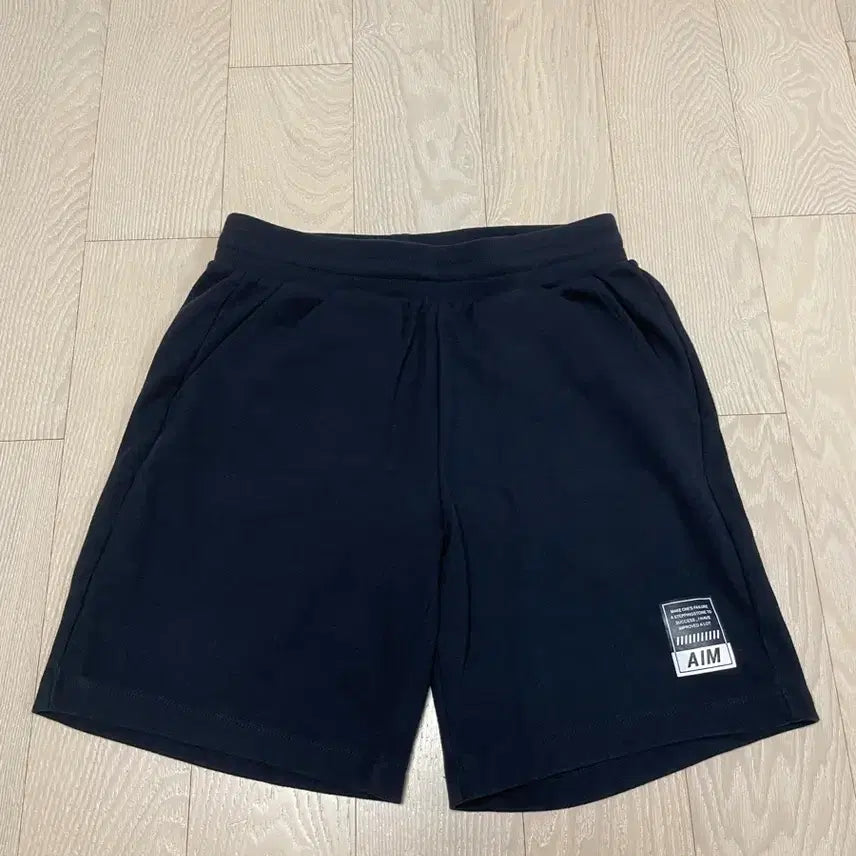 [BUNJANG] Frank Stone AIM Logo Black Shorts Size 70 / Frank Stone 프랭크스톤 AIM 로고 블랙 반바지 새상품