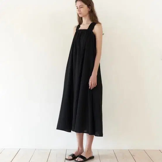 [BUNJANG] Ounce Washing Smoke Maxi Dress Black / ounce 온스 워싱스모크 맥시 원피스