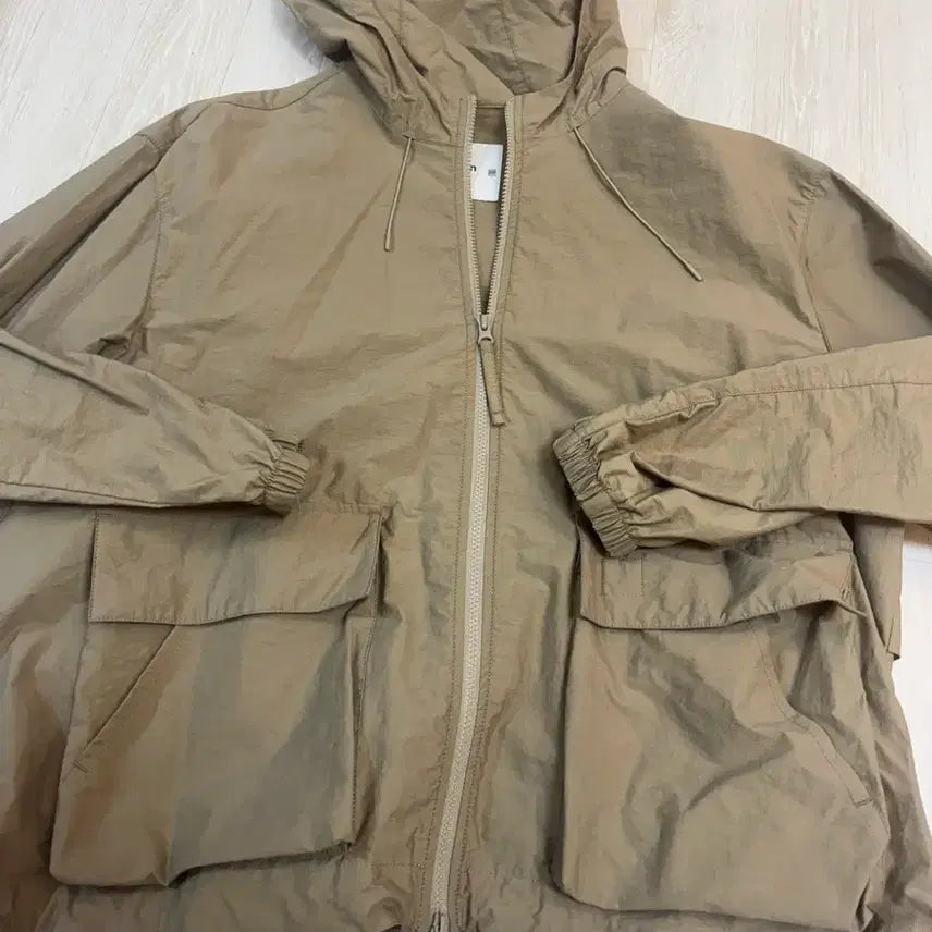 [BUNJANG] Hollysun Hooded Jacket Beige M / 홀리선 후드자켓 베이지컬러 m사이즈