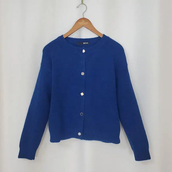 [BUNJANG] BNX Royal Blue Knit Cardigan / (새제품)BNX 니트가디건 free 2025년식