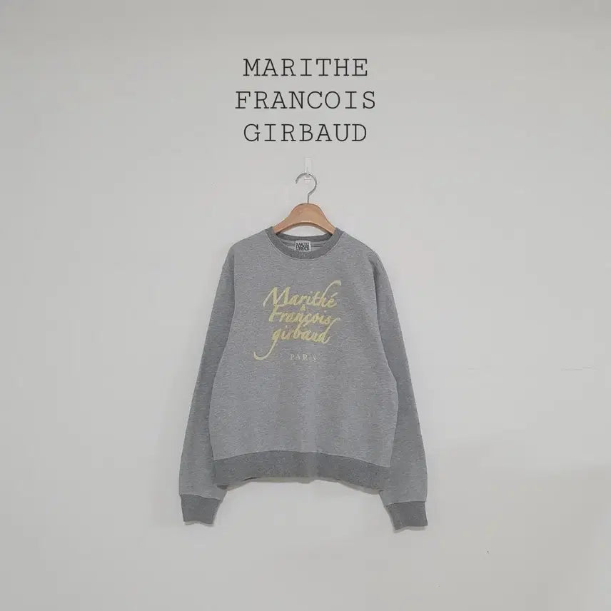 [BUNJANG] Marithe Francois Girbaud Big Logo Sweatshirt Grey / No.26082015 마리떼프랑소와저버 빅로고 맨투맨 그레이