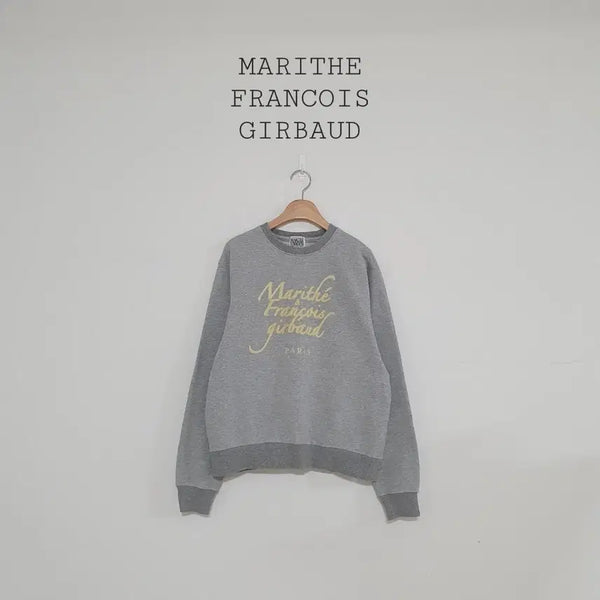 [BUNJANG] Marithe Francois Girbaud Big Logo Sweatshirt Grey / No.26082015 마리떼프랑소와저버 빅로고 맨투맨 그레이