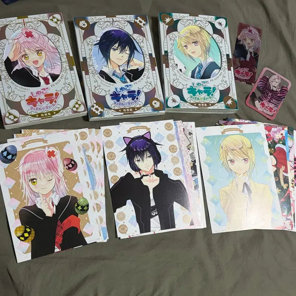 [BUNJANG] Shugo Chara! Pattern Collector's Edition Vol. 1-3 First Press Original Set with Bonuses / 캐릭캐릭체인지 주얼 조커 특장판 초판 원서 3권 일괄 판매 + 특전 포함