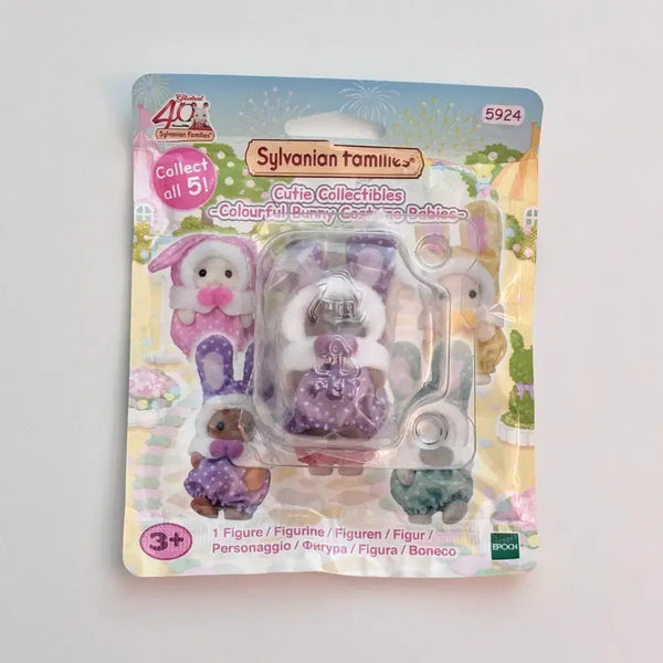 [BUNJANG] Sylvanian Families 40th Anniversary Colorful Rabbit Blind Bag Purple / 실바니안 40주년 컬러풀 토끼 블라인드백 보라