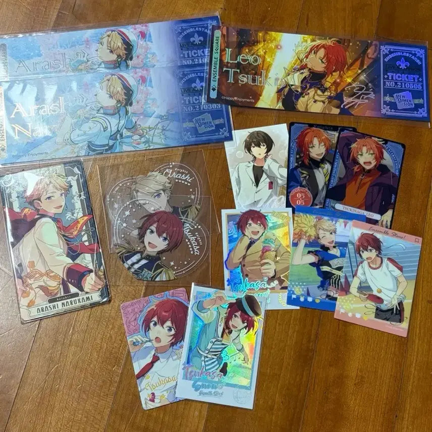 [BUNJANG] Ensemble Stars! Knights Arashi Tsukasa Leo Ritsu Pasha Ticket Arcana Bundle Set / 앙스타 나이츠 아라시 츠카사 레오 리츠 파샤 티켓 아르카나 일괄