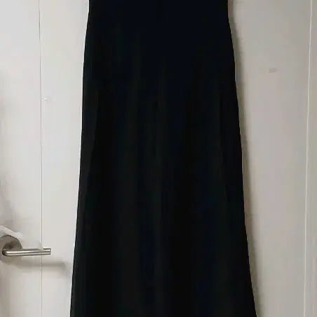 [BUNJANG] TIME Black Wide Pintuck Slacks / 타임 블랙 와이드 핀턱 슬랙스