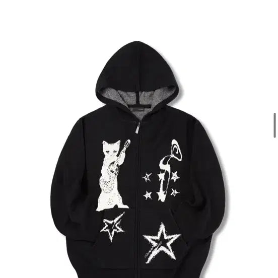 [BUNJANG] Leatherry Hoodie Zip-up Jacket / 레더리 후드집업