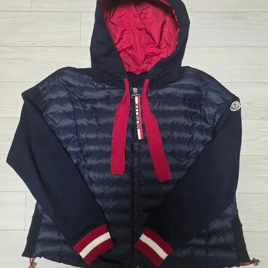 [BUNJANG] Moncler Lightweight Padded Hooded Zip-Up Navy / 몽클레어 경량 패딩 후드 집업 네이비