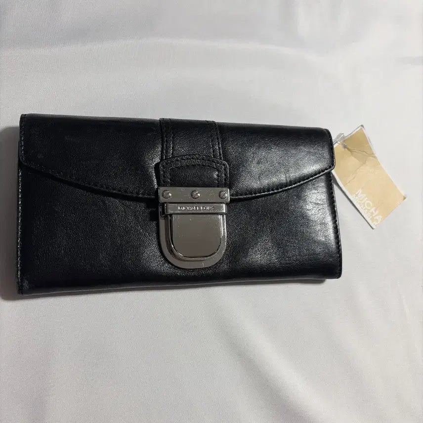 [BUNJANG] Michael Kors Black Leather Long Wallet / 마이클코어스 블랙 장지갑
