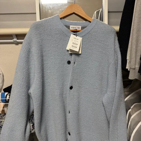[BUNJANG] Solid Homme Round Neck Knit Cardigan / [52] 솔리드옴므 라운드넥 니트 가디건