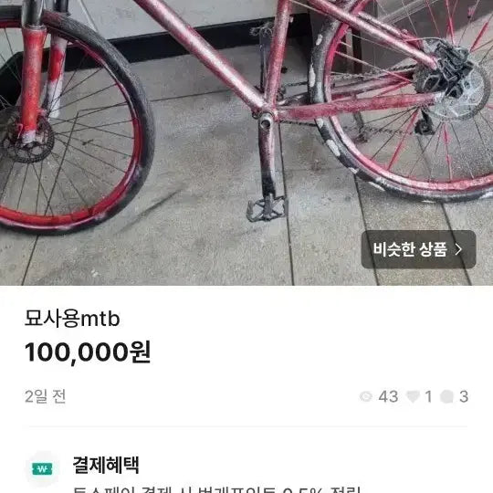 [BUNJANG] Painted Carbon MTB Bicycle / 도색 mtb