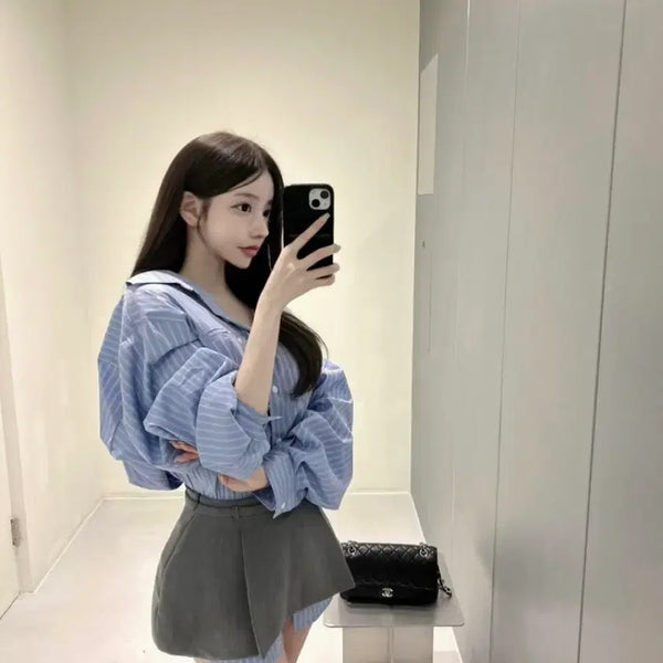 [BUNJANG] Yuzh Coordi Set Shirt + Skirt / 유즈 코디 세트