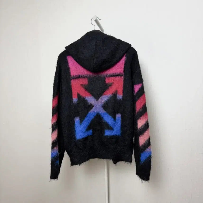 [BUNJANG] Off-White Mohair Hoodie Zip-Up L / [L] 오프화이트 모헤어 니트 후드집업