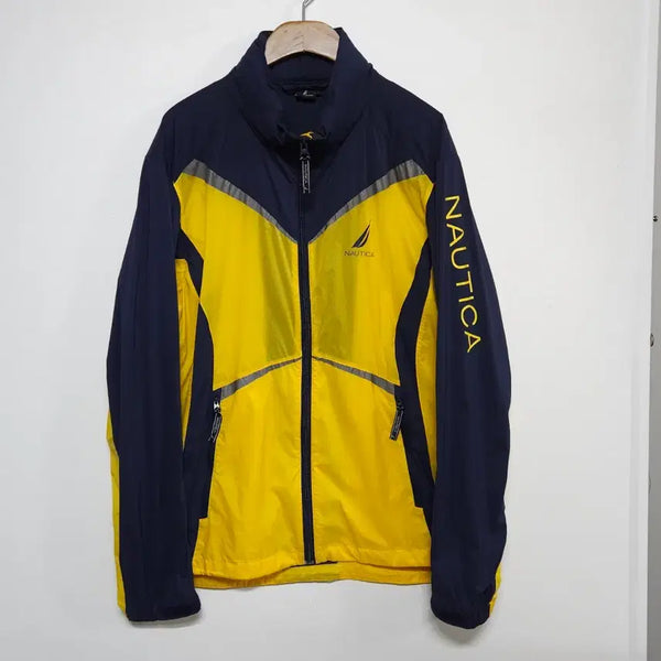 [BUNJANG] Nautica Yellow Functional Windbreaker Jacket / 노티카 NAUTICA [남성95/여성66~66반] 옐로우 기능성 바람막이