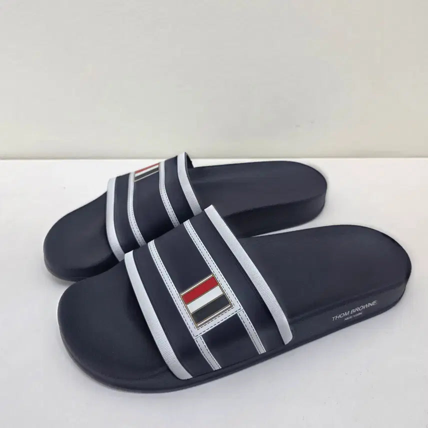 [BUNJANG] Thom Browne Rubber Terrycloth Sandals Size 43 / [중고] 톰브라운 샌들 러버 테리클로스 43 Size