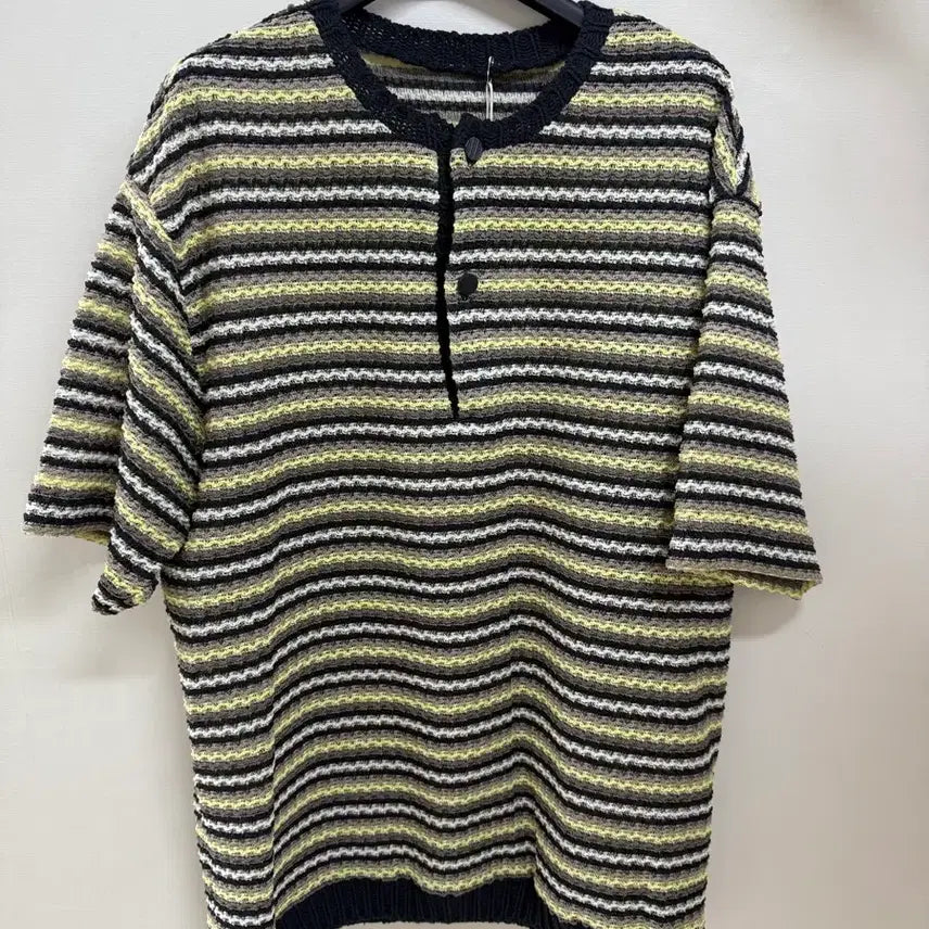 [BUNJANG] Time QC Stripe Knit / [ 새제품] 타임qc 스트라이프 니트