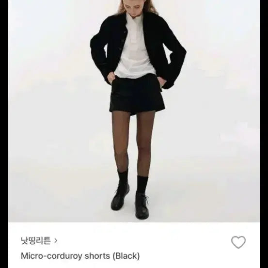 [BUNJANG] Nothing Written Micro Corduroy Shorts Black / 낫띵리튼 Nothing Written Micro Corduroy Shorts Black s사이즈